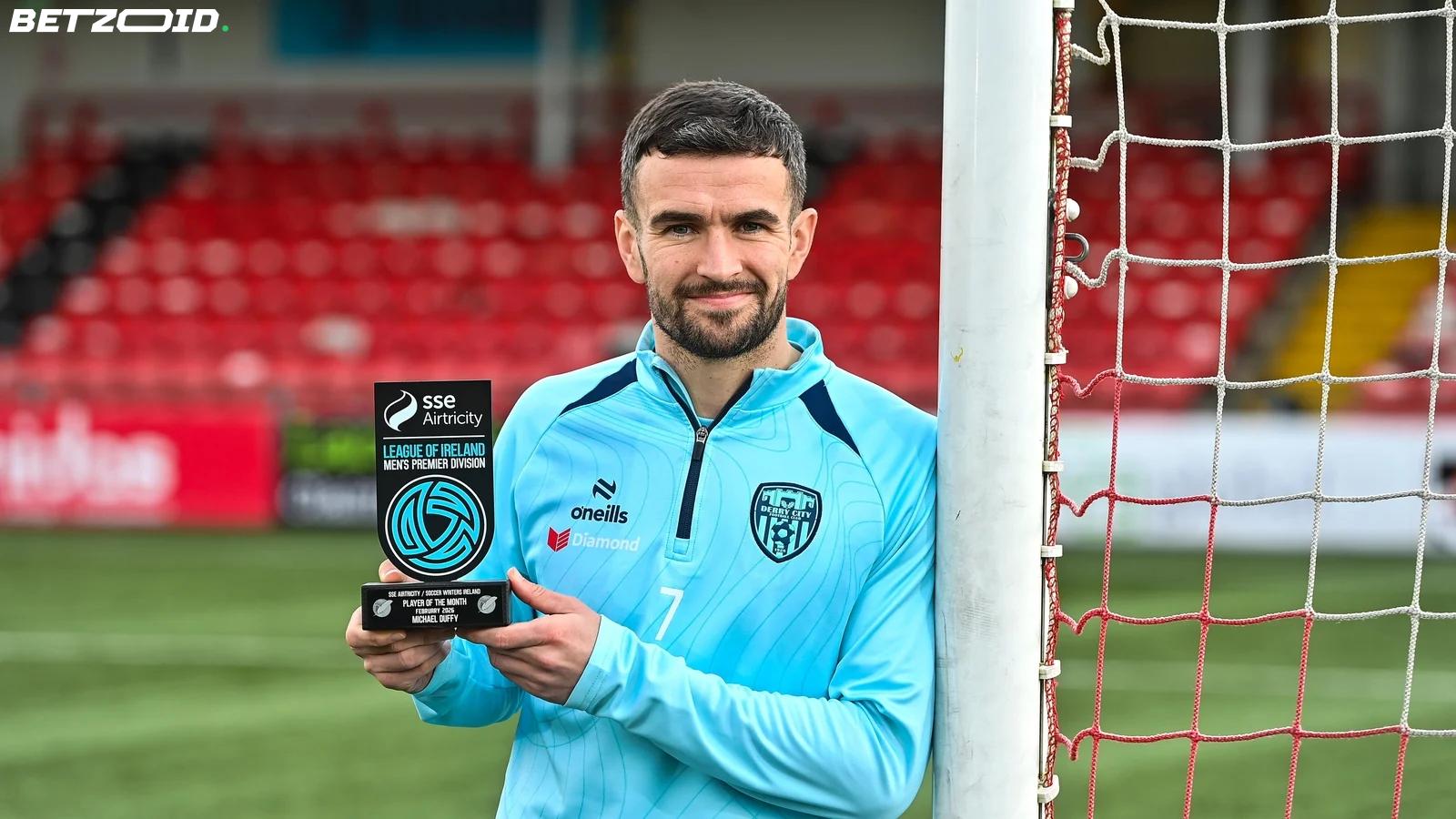 Michael Duffy Earns February Player of the Month Honours for Derry City